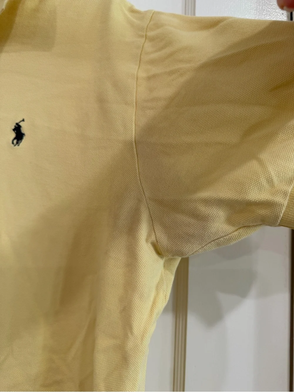 Ralph Lauren Pale Yellow Short-Sleeve Polo Shirt